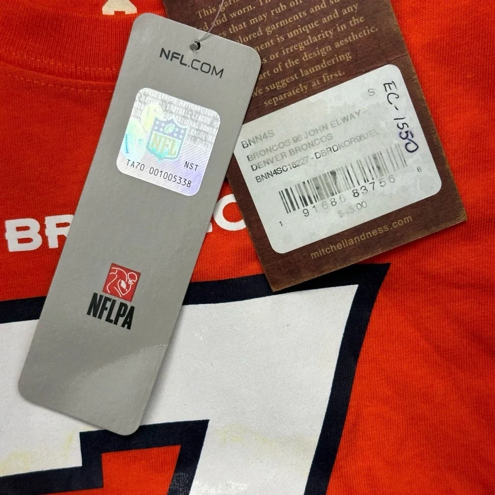 Mitchell & Ness Throwbacks BNN4S Men’s Small‎ Denver Broncos #7 John Elway Shirt